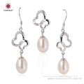 New Design Silver Pearl Bridal Jewelry Sets